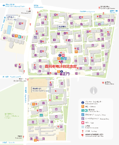 京都大学吉田キャンパス地図