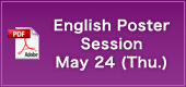 English Poster Session May 24(Thu.)